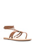 lace-up leather sandals